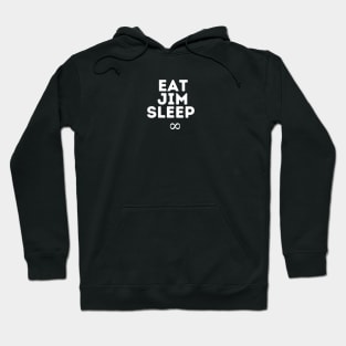 eat jim sleep repeat Hoodie